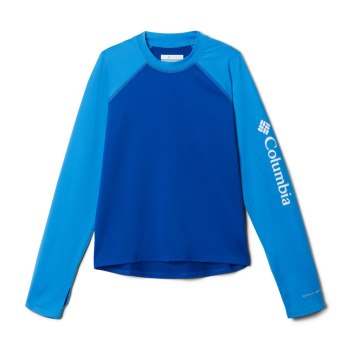 Columbia Sandy Shores Long Sleeve Sunguard, Sudaderas Azur Azules Para Niño | 468320-BQJ